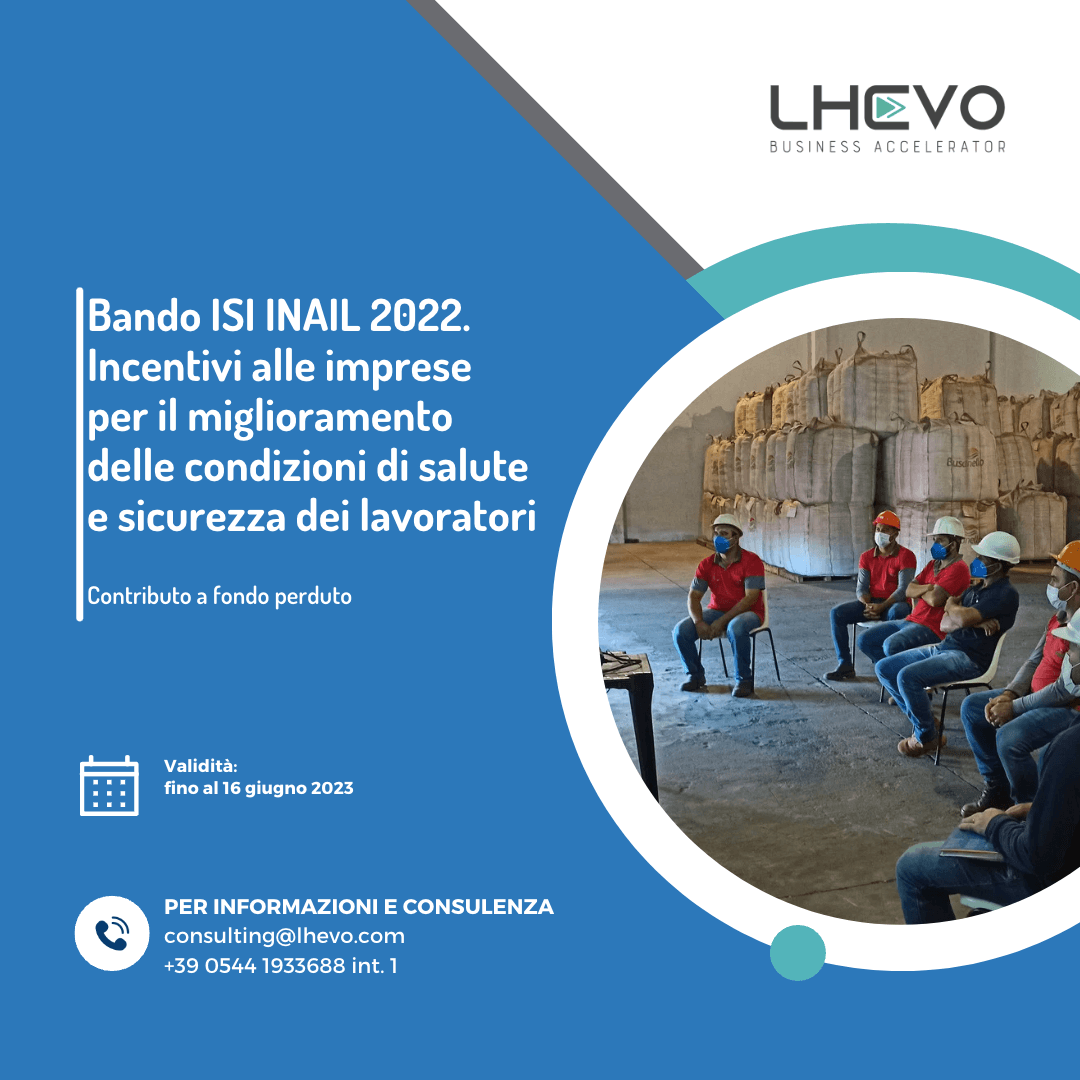 copertina per bando INAIL 2022